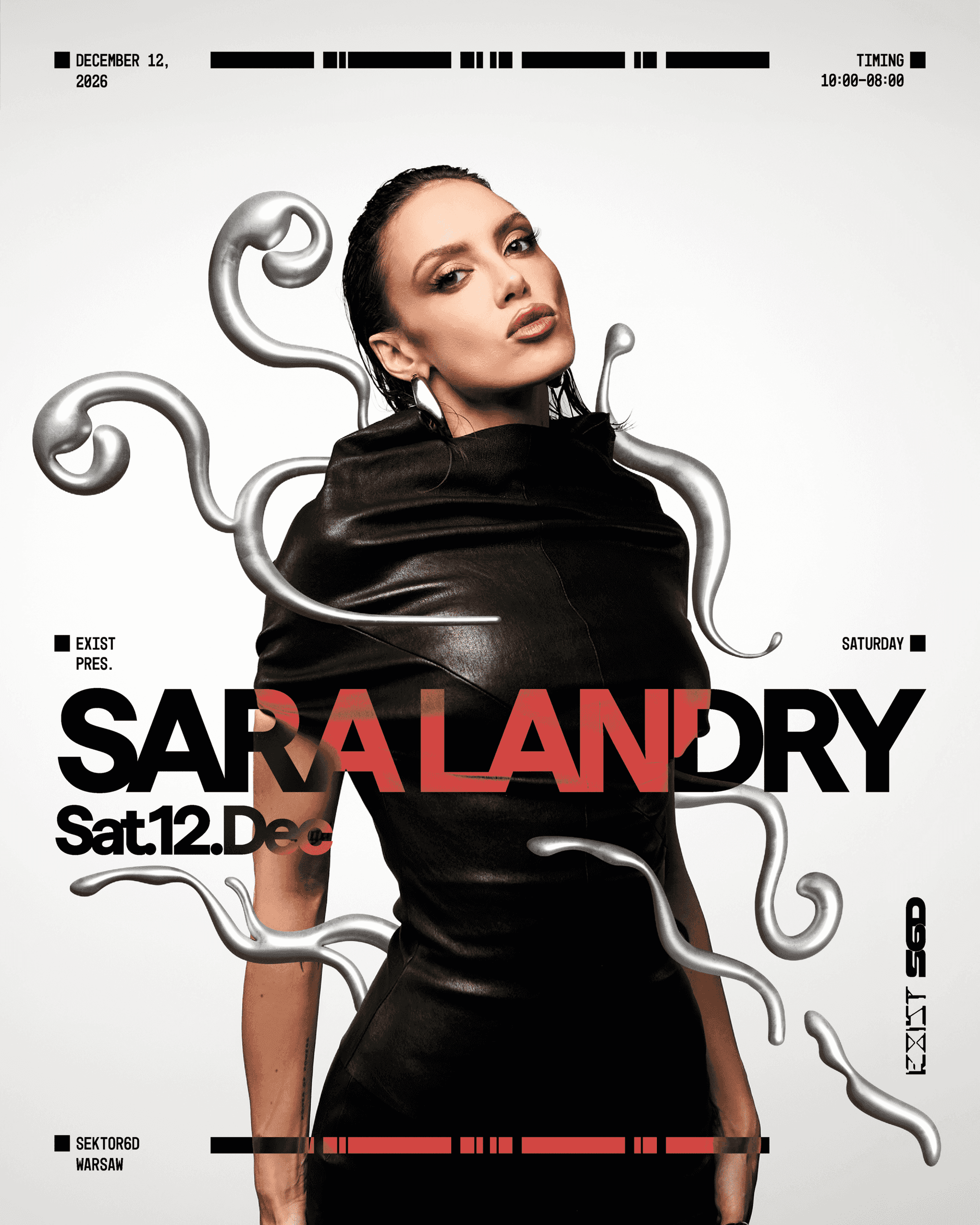 Flyer of EXIST pres. SARA LANDRY
