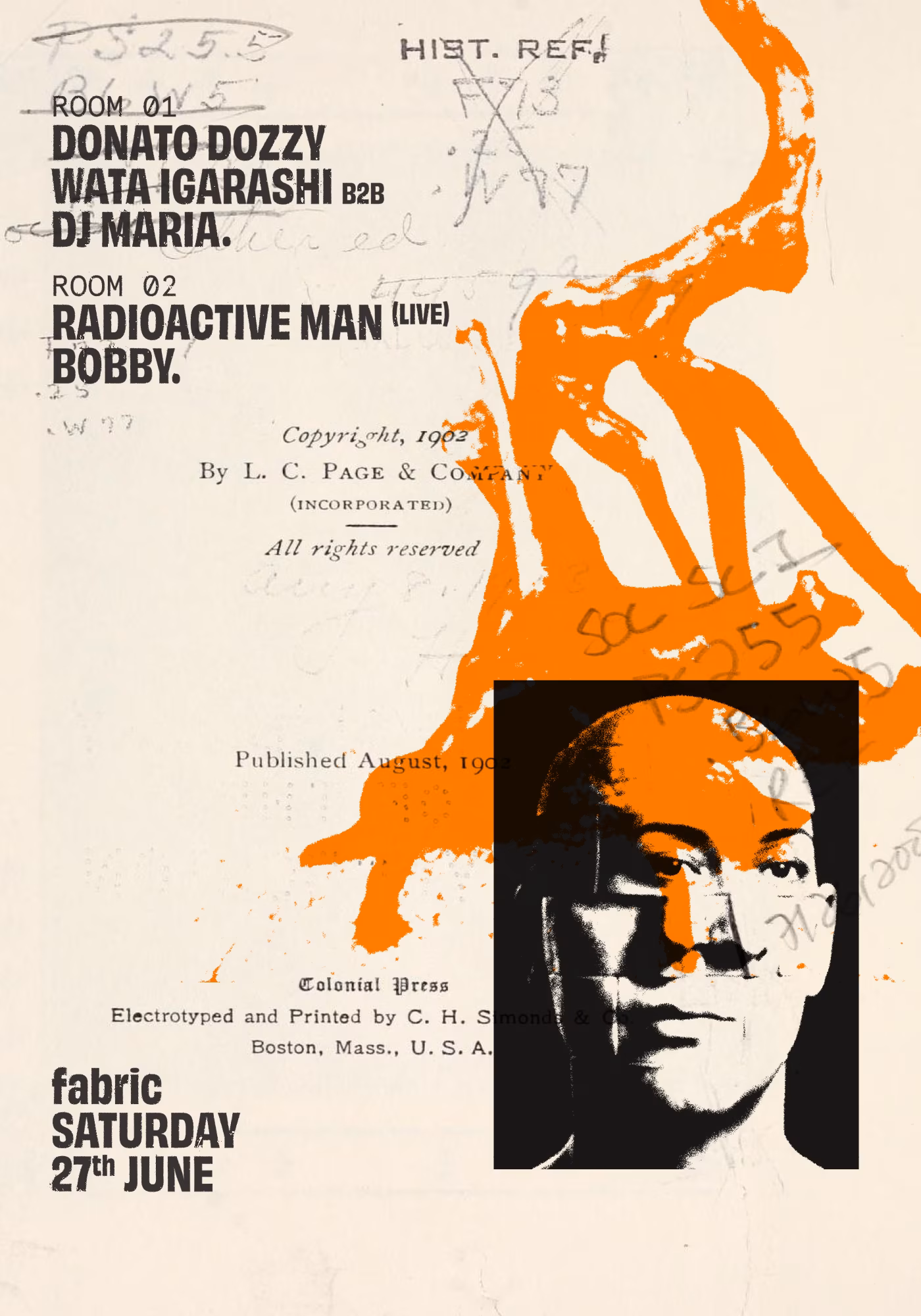 fabric: Donato Dozzy, Wata Igarashi, DJ Maria, Radioactive Man (Live), Bobby