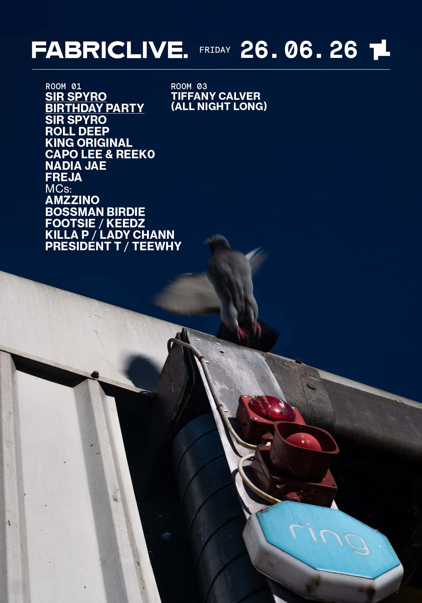 Cartel de FABRICLIVE: Sir Spyro, Roll Deep, Reeko, Tiffany Calver, Footsie, Capo Lee, Killa P & more