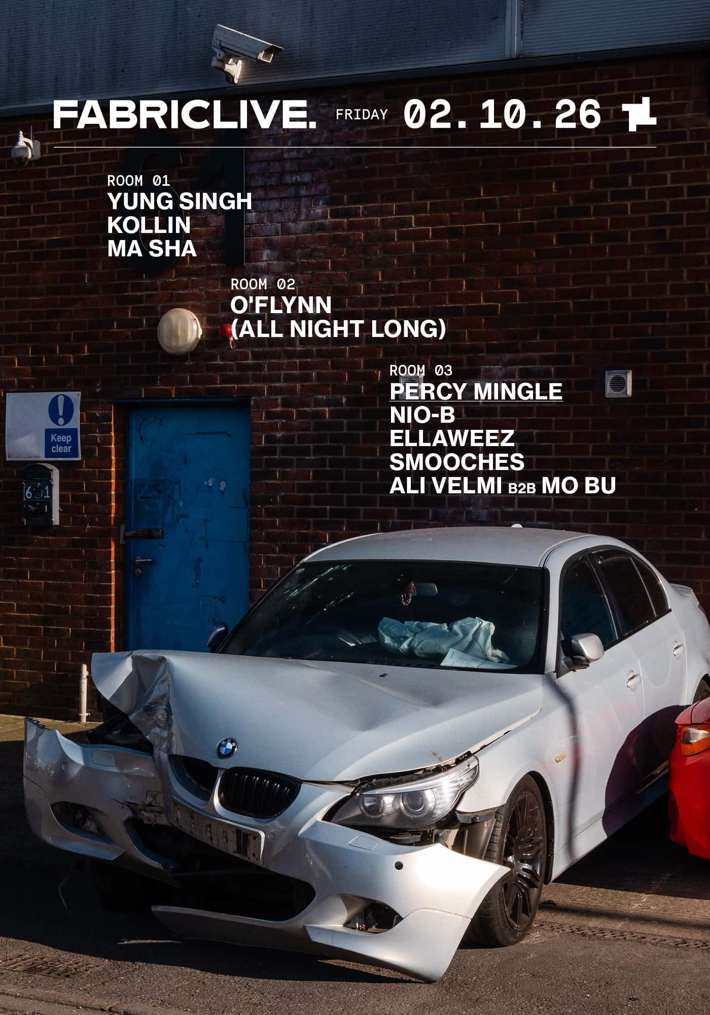 Cartel de FABRICLIVE: Yung Singh, O'Flynn, KOLLIN, Ma Sha