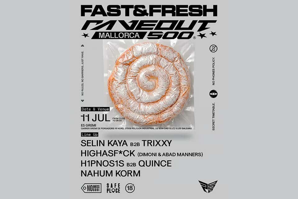 Flyer of FAST&FRESH VOL.VII X RAVE OUT 500 SEASON 2