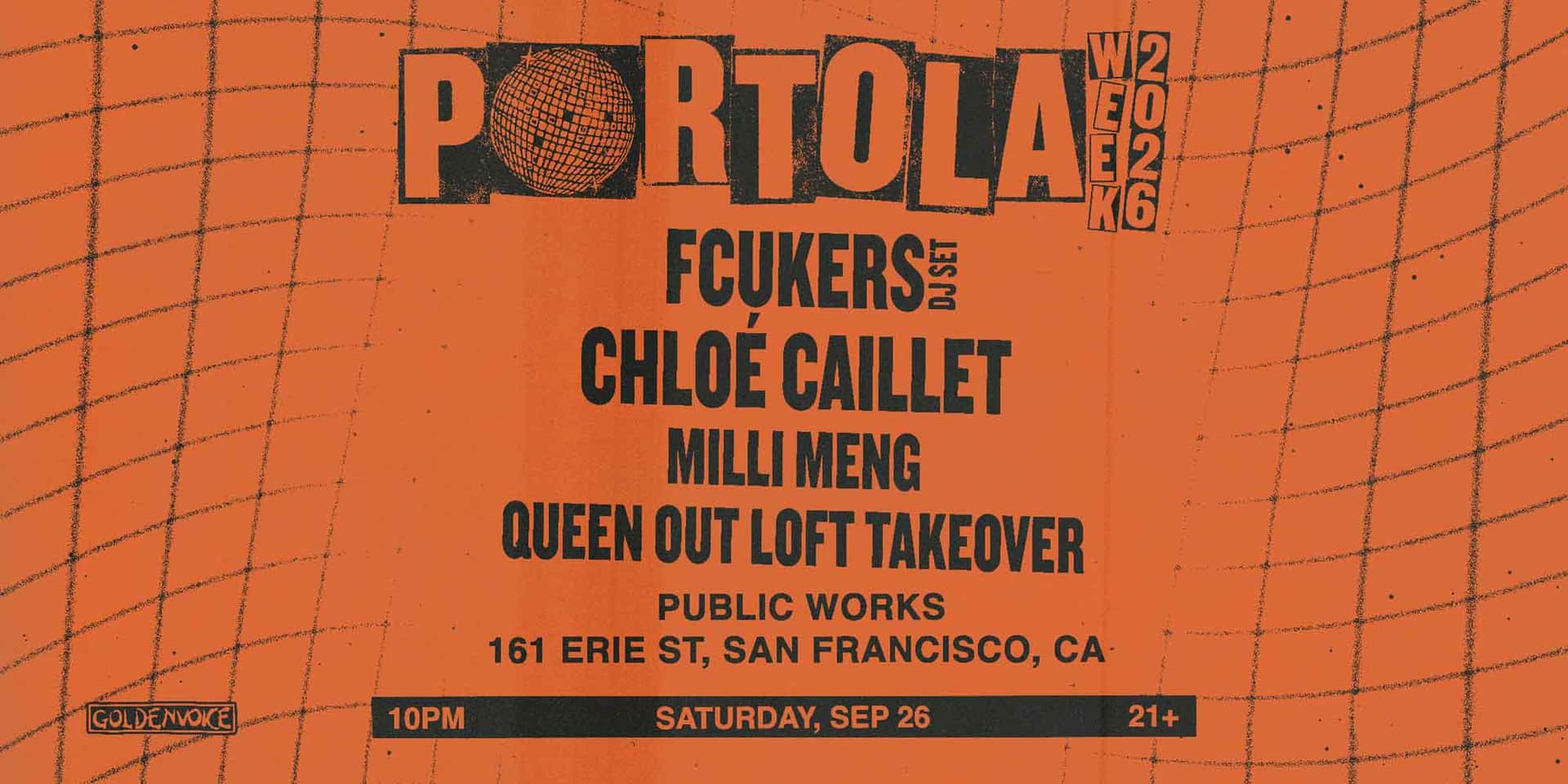 Flyer de Fcukers (DJ Set) + Chloé Caillet presented by Goldenvoice