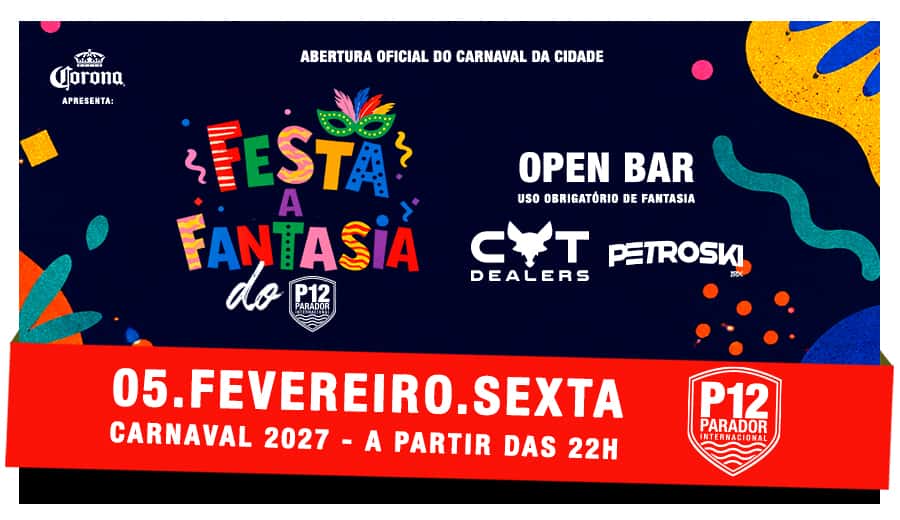 Flyer de Festa à Fantasia do P12