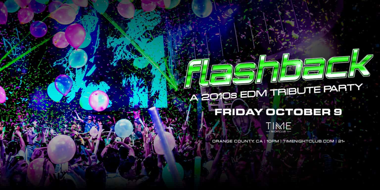 Flyer de Flashback: A 2010s EDM Tribute Party