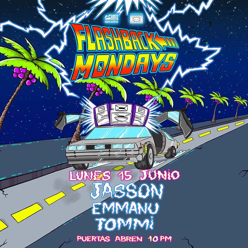 Cartel de Flashback Monday Ft. Jasson, Emmanu, Tommi