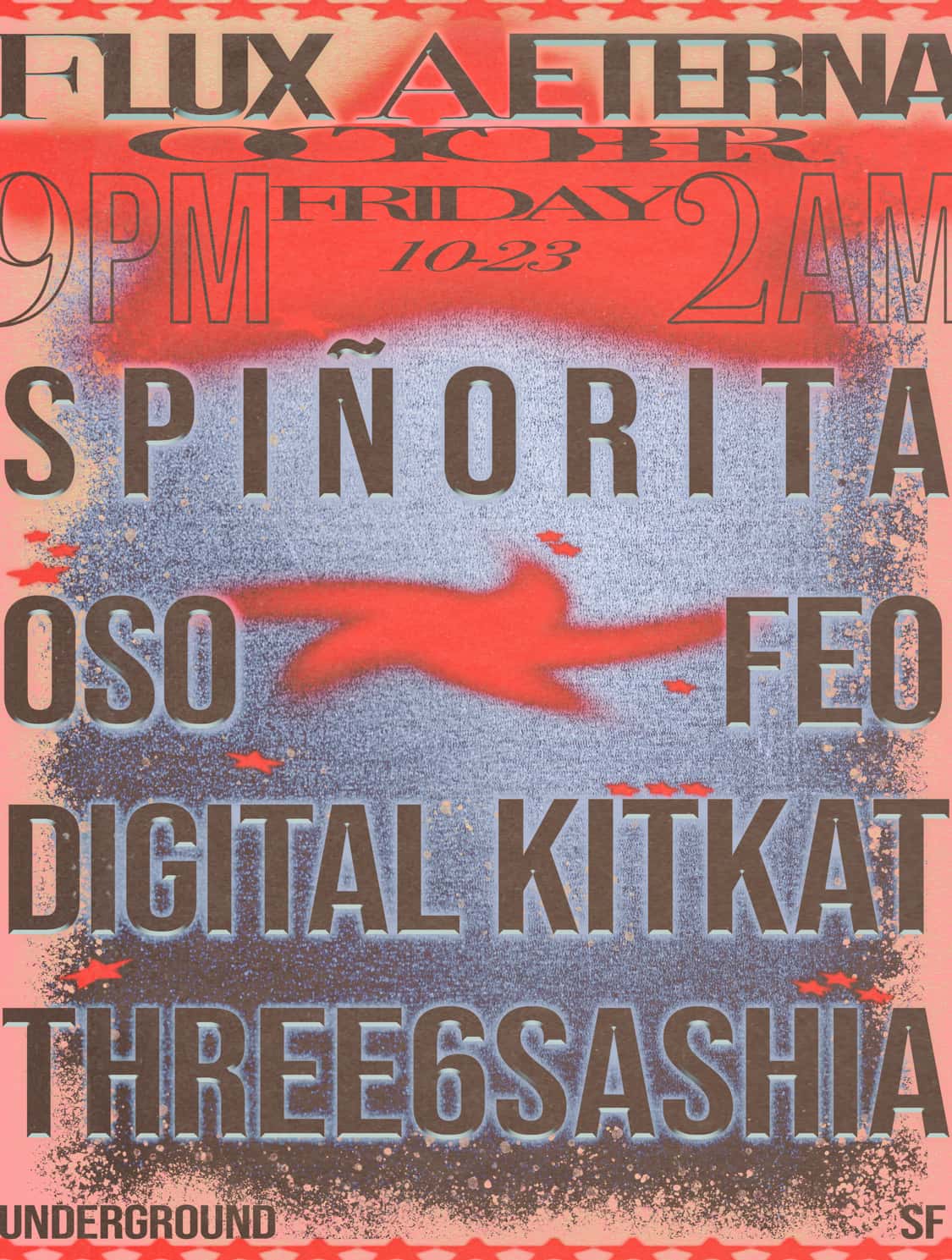 Flyer of Flux Aeterna – Spiñorita