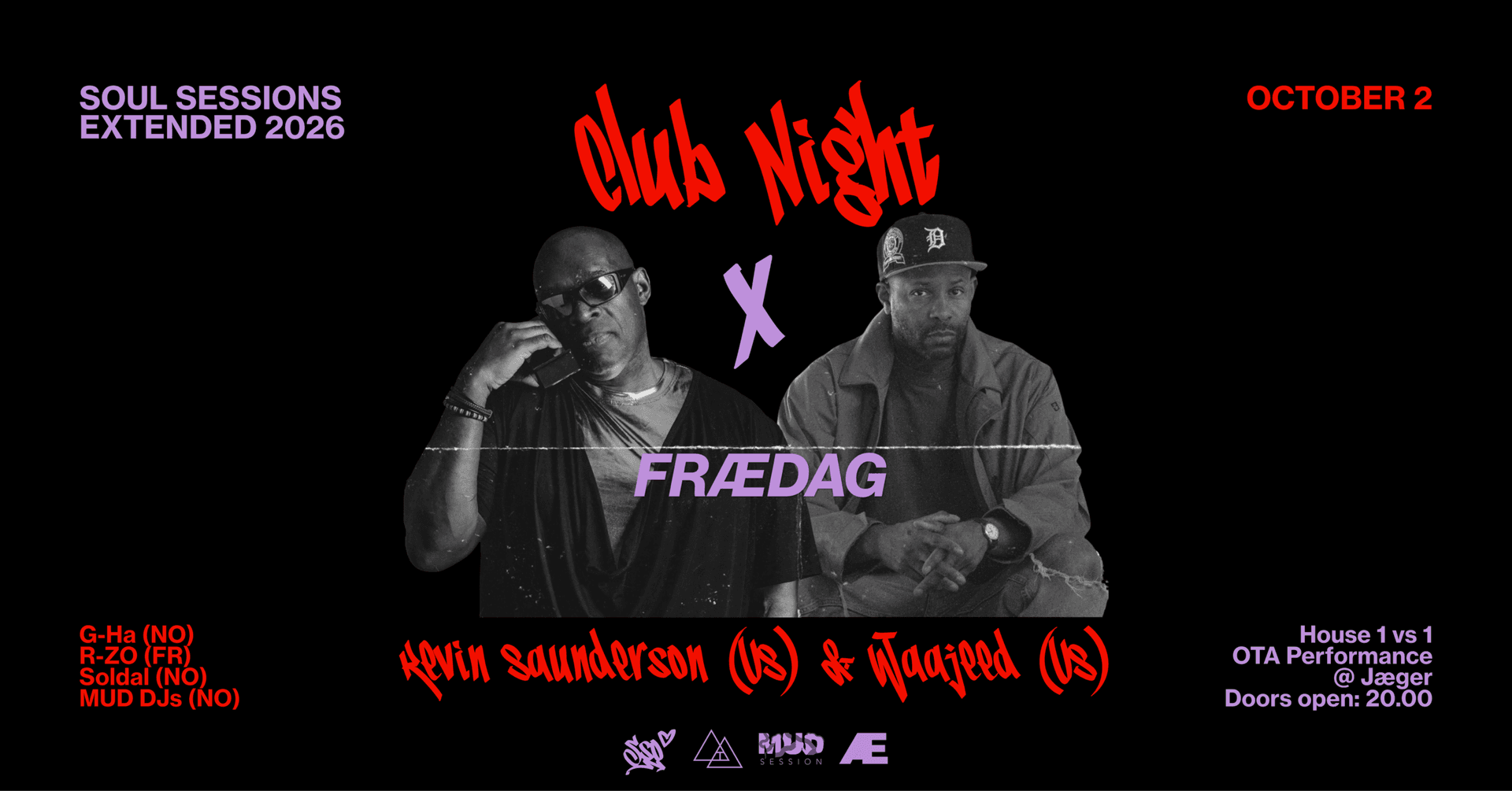 Frædag x MUD x SSO: Kevin Saunderson + Waajeed