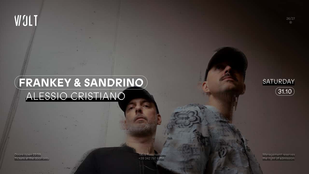 Flyer of Frankey & Sandrino + Alessio Cristiano (HALLOWEEN)