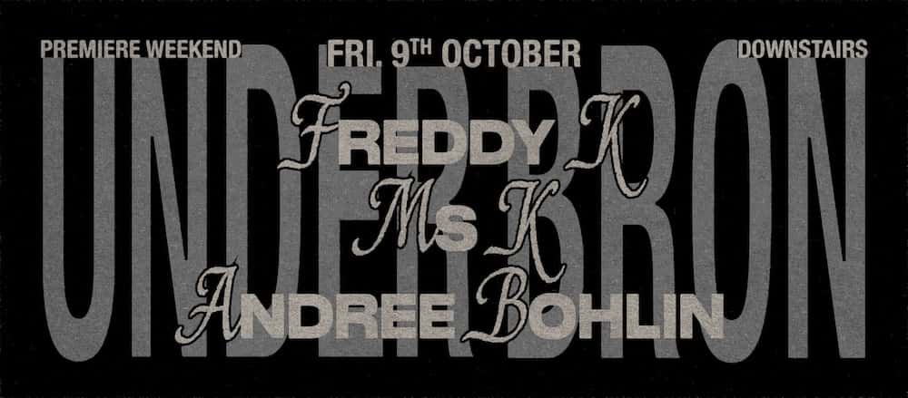 Flyer of Freddy K, Ms. K, Andree Bohlin