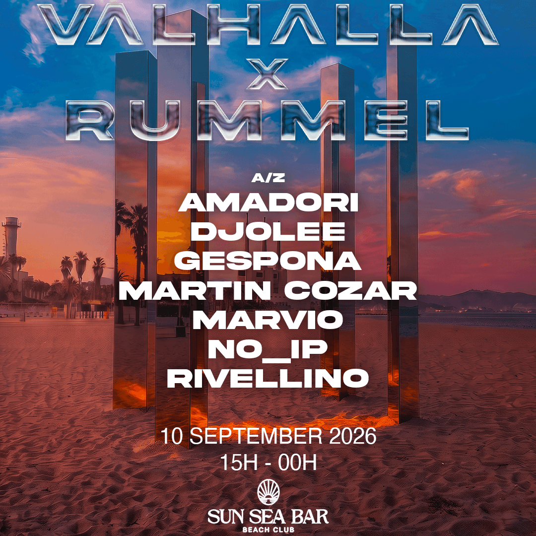 Cartel de FREE Open Air Beach Party: Valhalla x Rummel