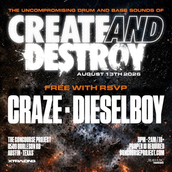 FREE with RSVP: Craze x Dieselboy at The Concourse Project