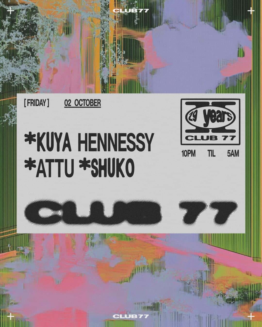 Flyer of Fridays at 77: Kuya Hennessy, Attu, Shuko