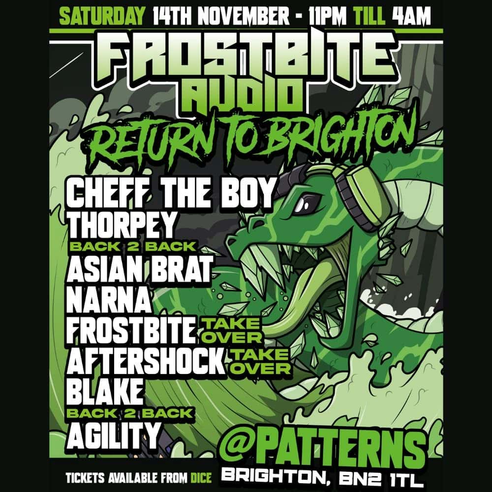 Flyer of Frostbite Audio