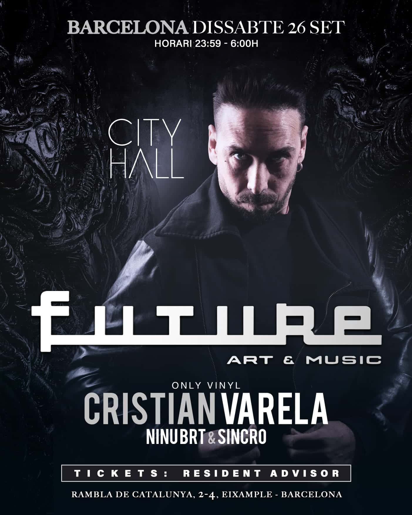 Flyer of FUTURE: Cristian Varela, Ninu Brt & Sincro
