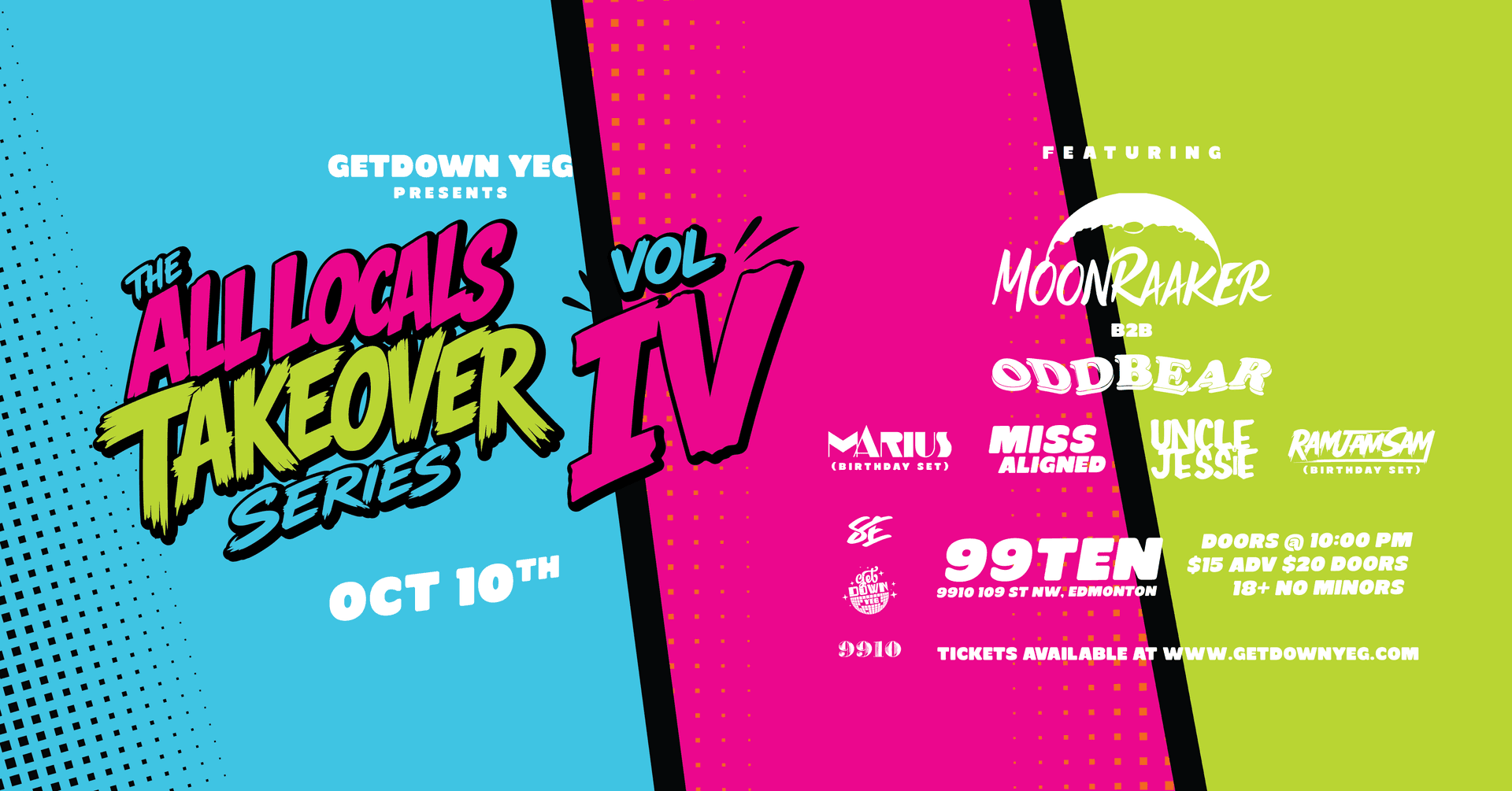 GetDown YEG presents All Locals Takeover Series Vol IV