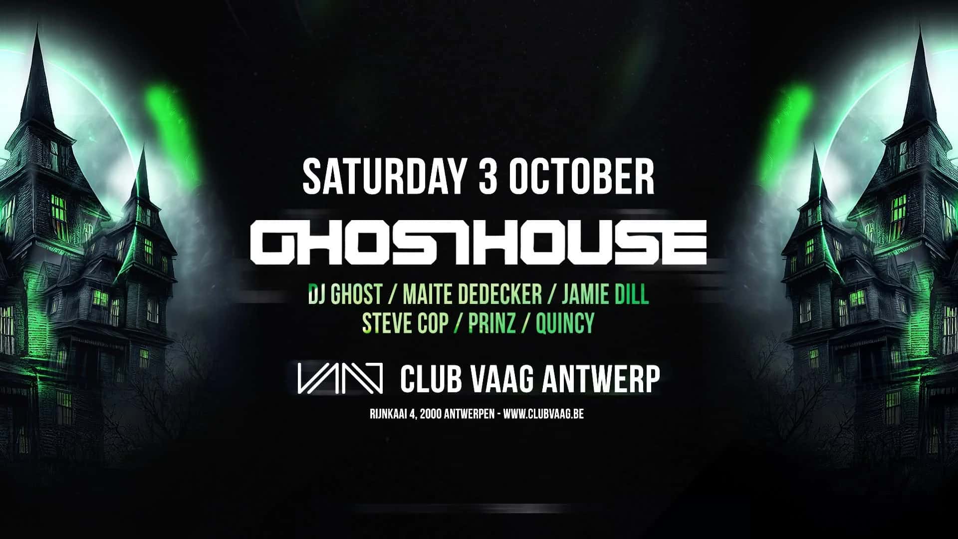 Flyer de GHOSTHOUSE