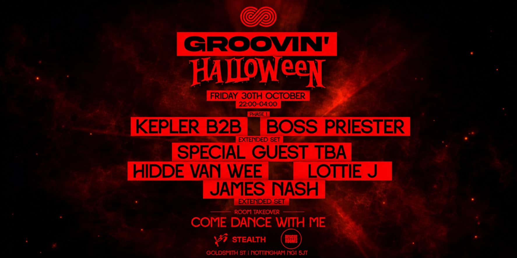 Flyer of Groovin' Halloween