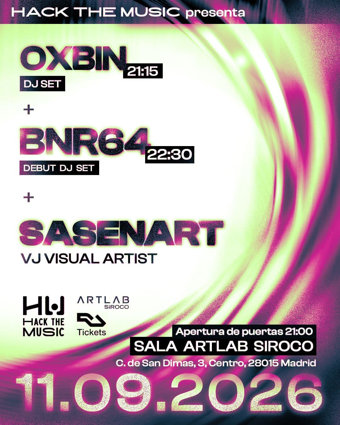 Hack the Music presenta: Oxbin + BNR64