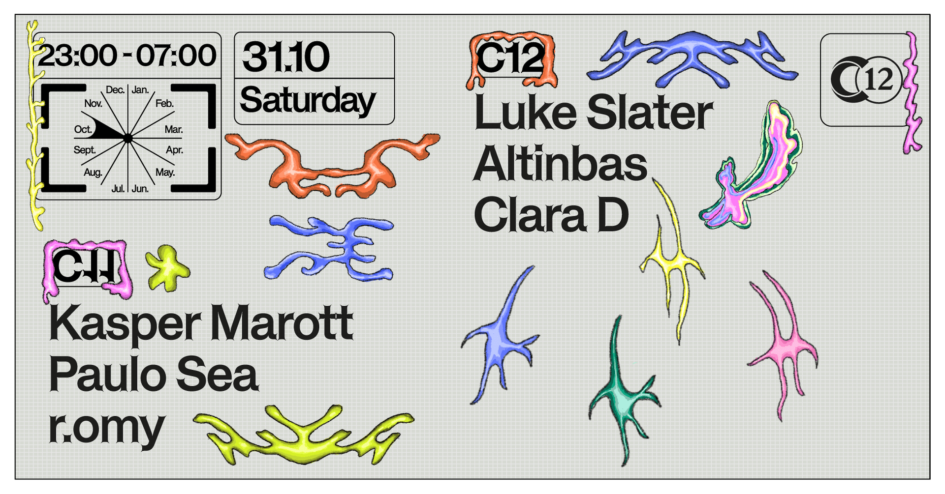 C12 Haloween w/ Luke Slater, Kasper Marott, Clara D, Paulo Sea and more