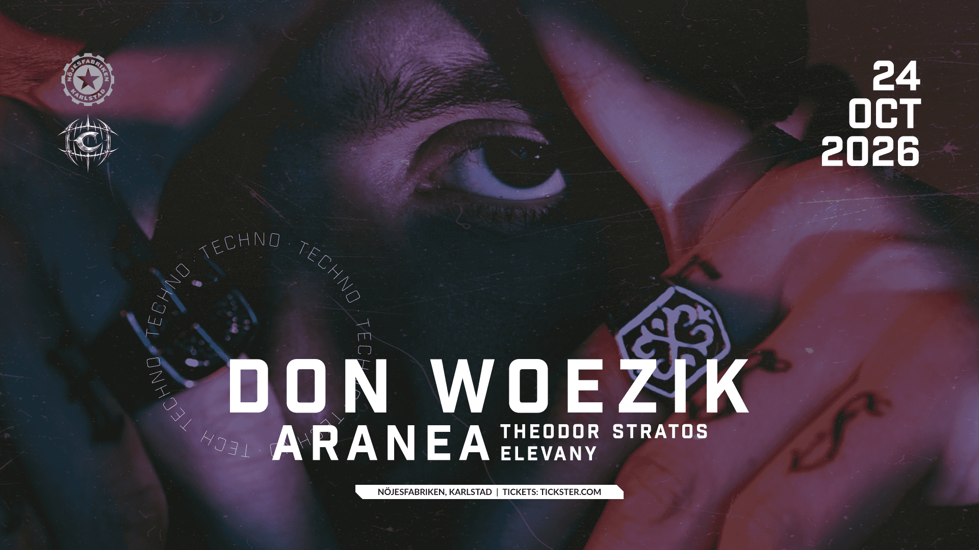 Flyer of Harder Halloween w. Don Woezik