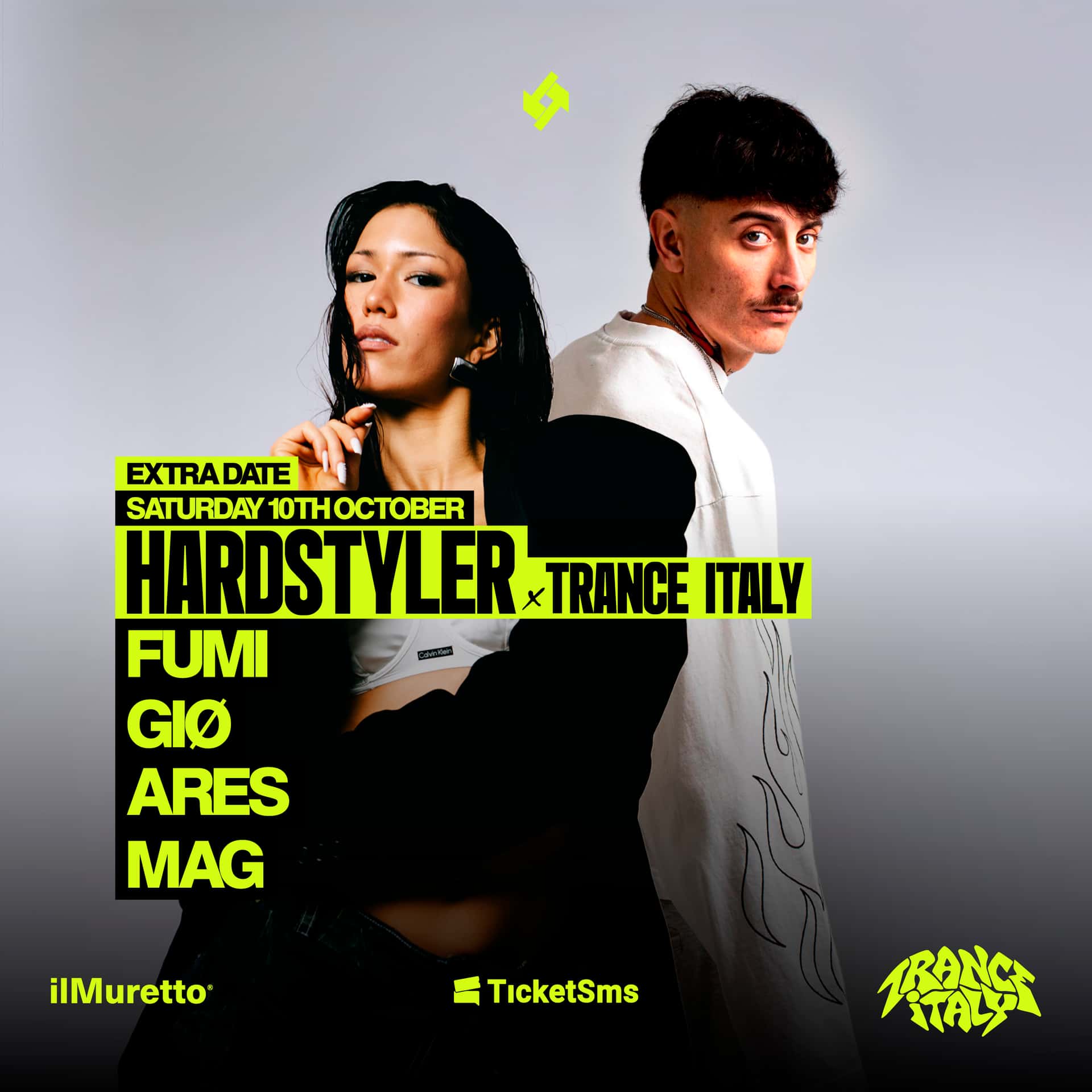 Flyer of Hardstyler w/ Fumi + Giø + Ares + Mag