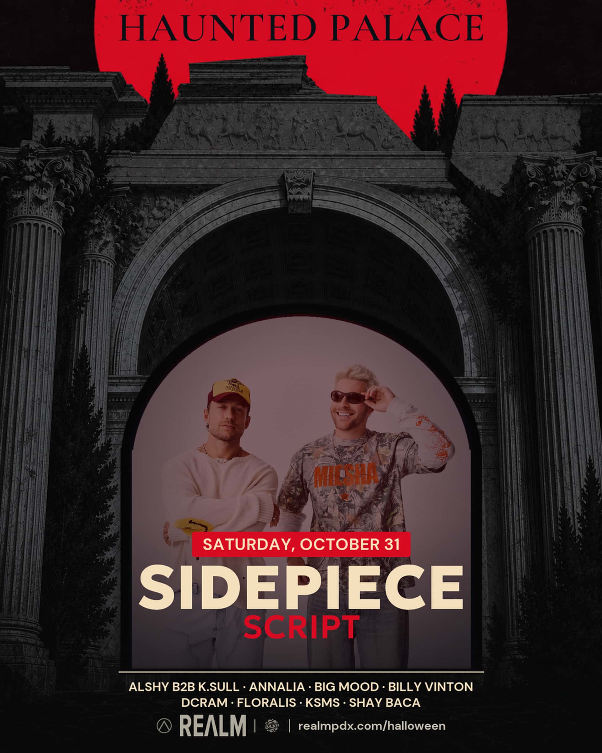 Flyer of HAUNTED PALACE: SIDEPIECE w/ SCRIPT