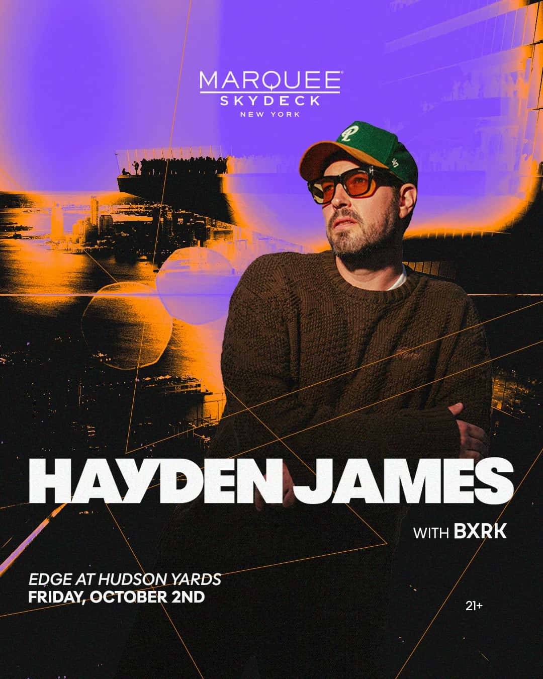 Flyer of Hayden James