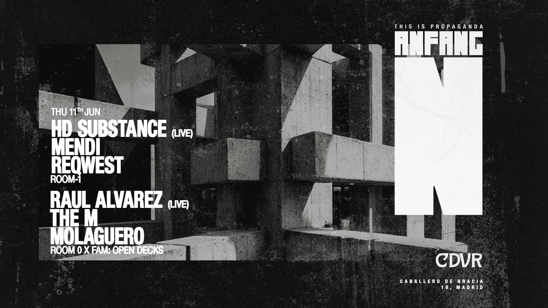 Cartel de Hd Substance at ANFANG