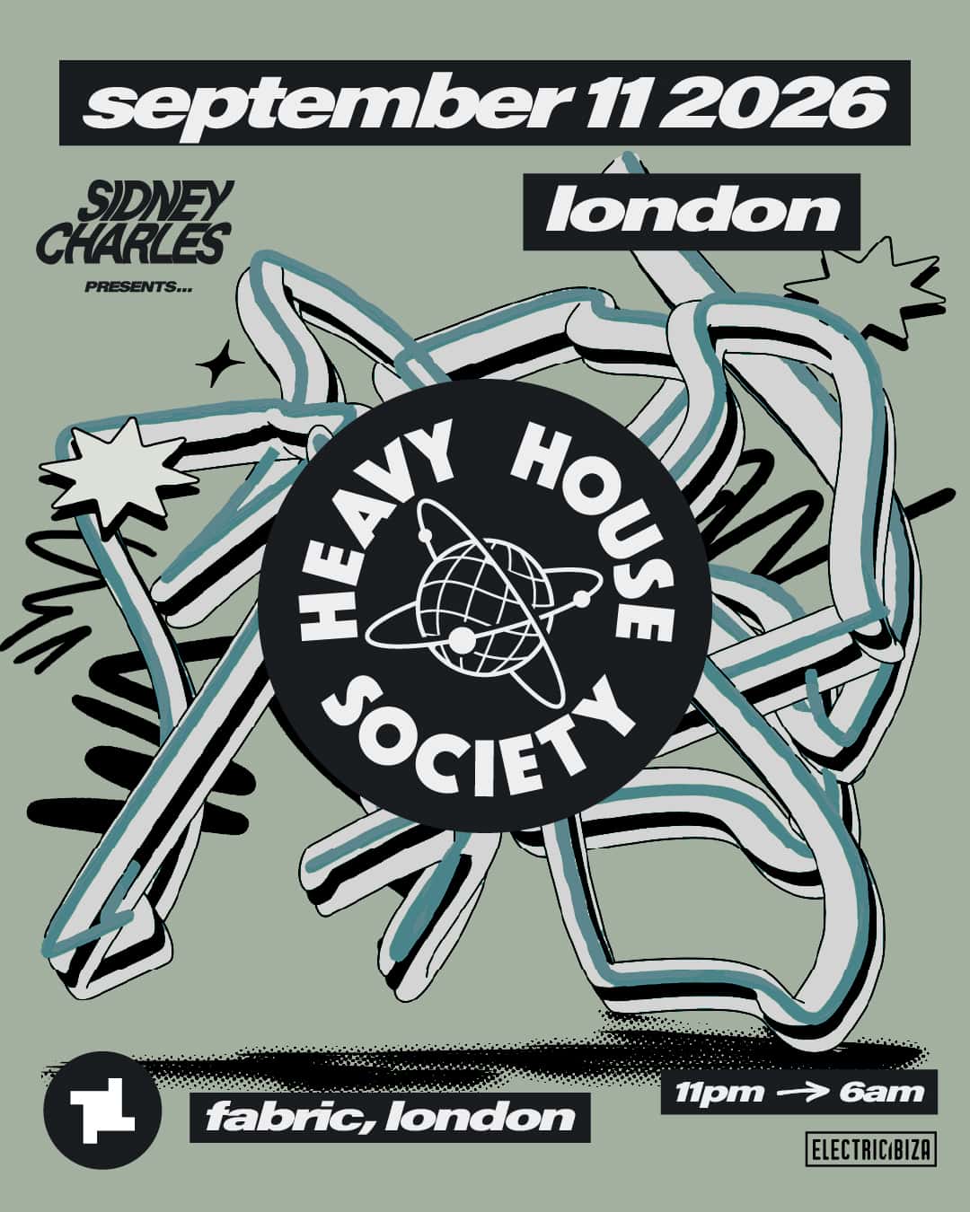 Cartel de Heavy House Society: Sidney Charles