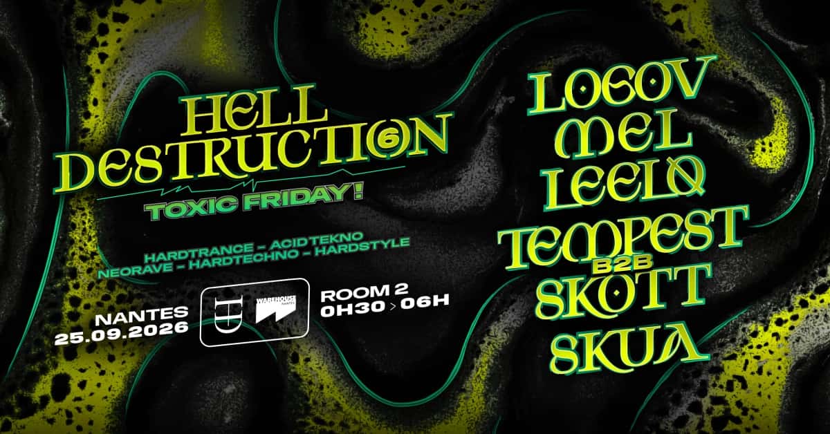 Flyer de Hell Destruction - Toxic Friday