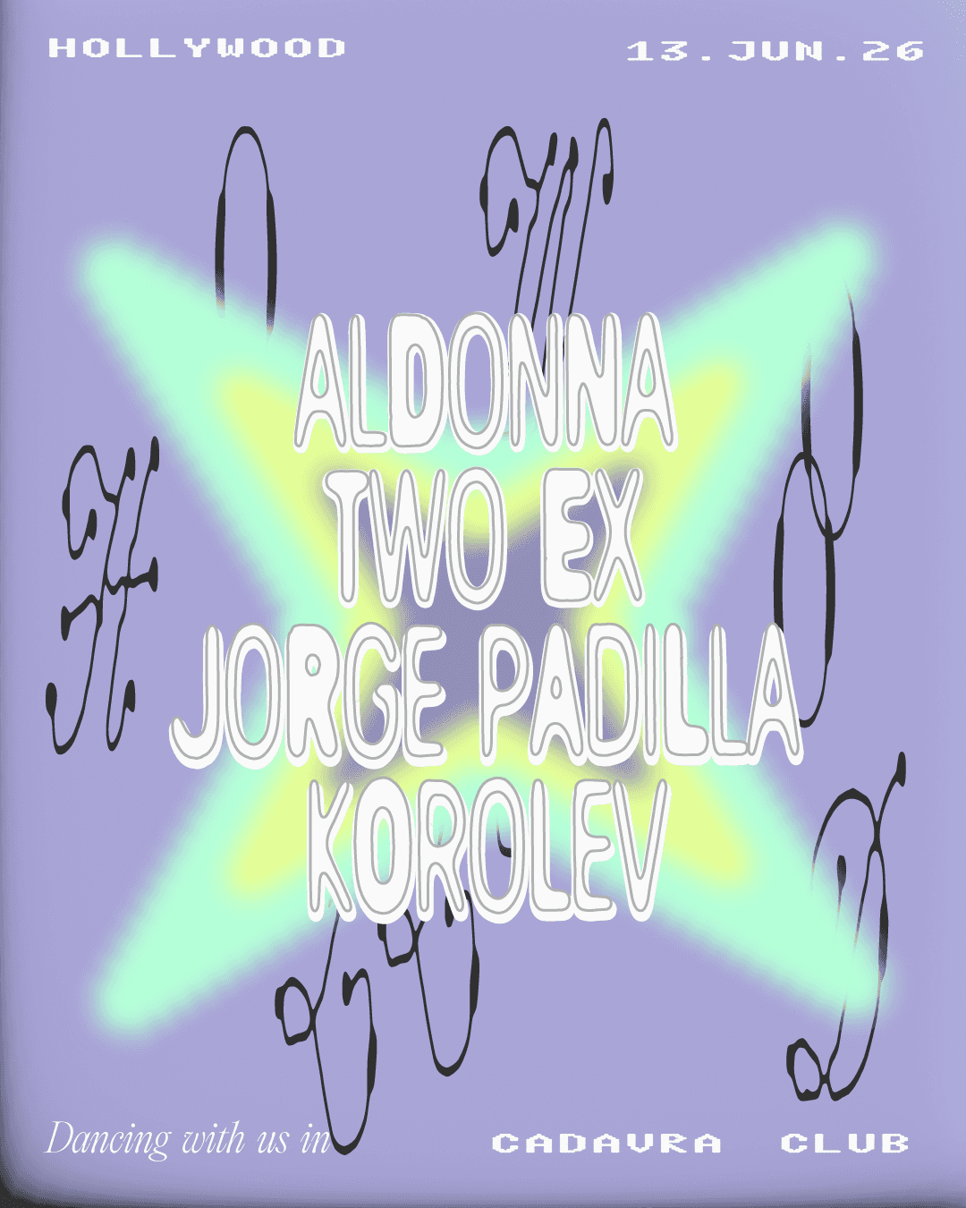 Cartel de Hollywood with Aldonna