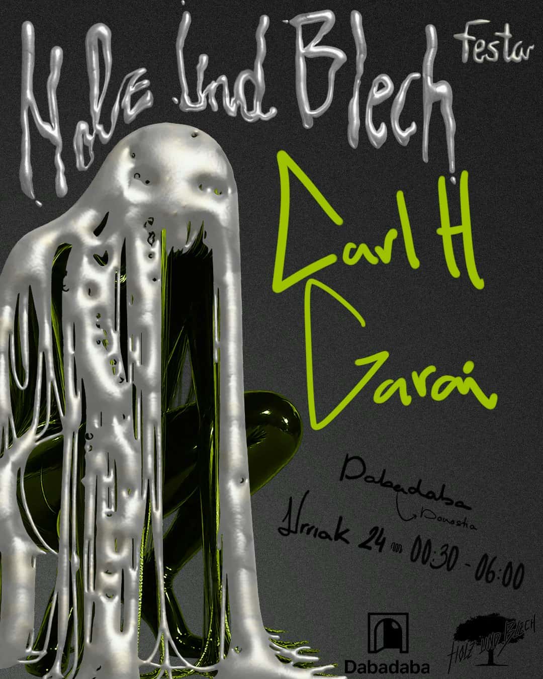 Flyer of Holz Und Blech: Carl H + Garai
