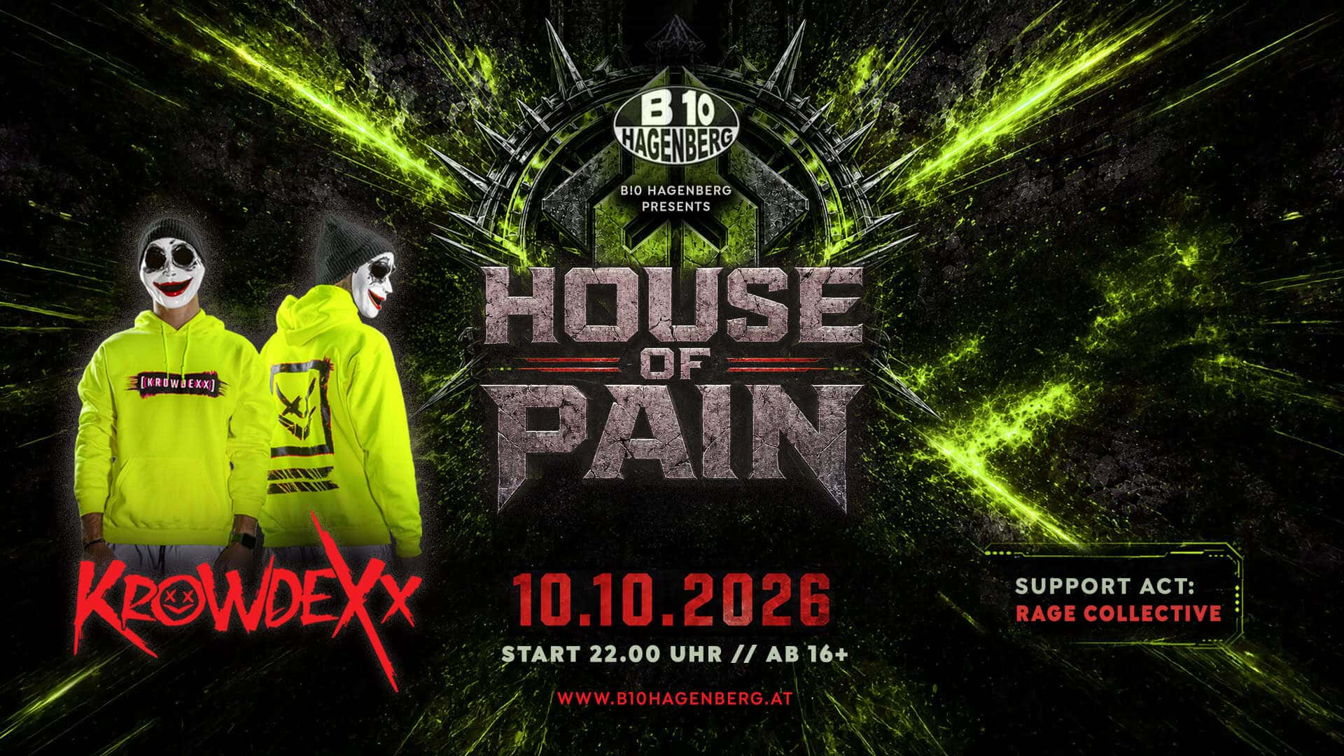 Flyer de HOUSE OF PAIN – KROWDEXX