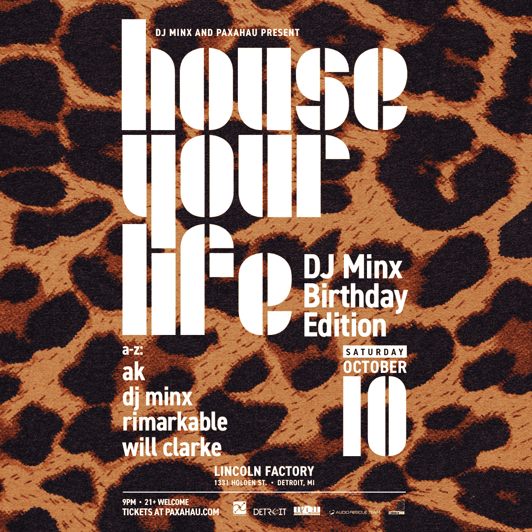 Flyer de House Your Life - DJ Minx Birthday Edition