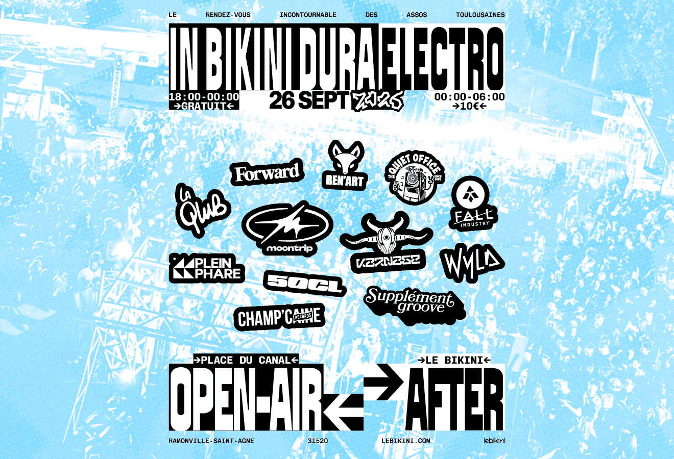 Flyer de In Bikini Dura Electro XXL : Open-Air + After