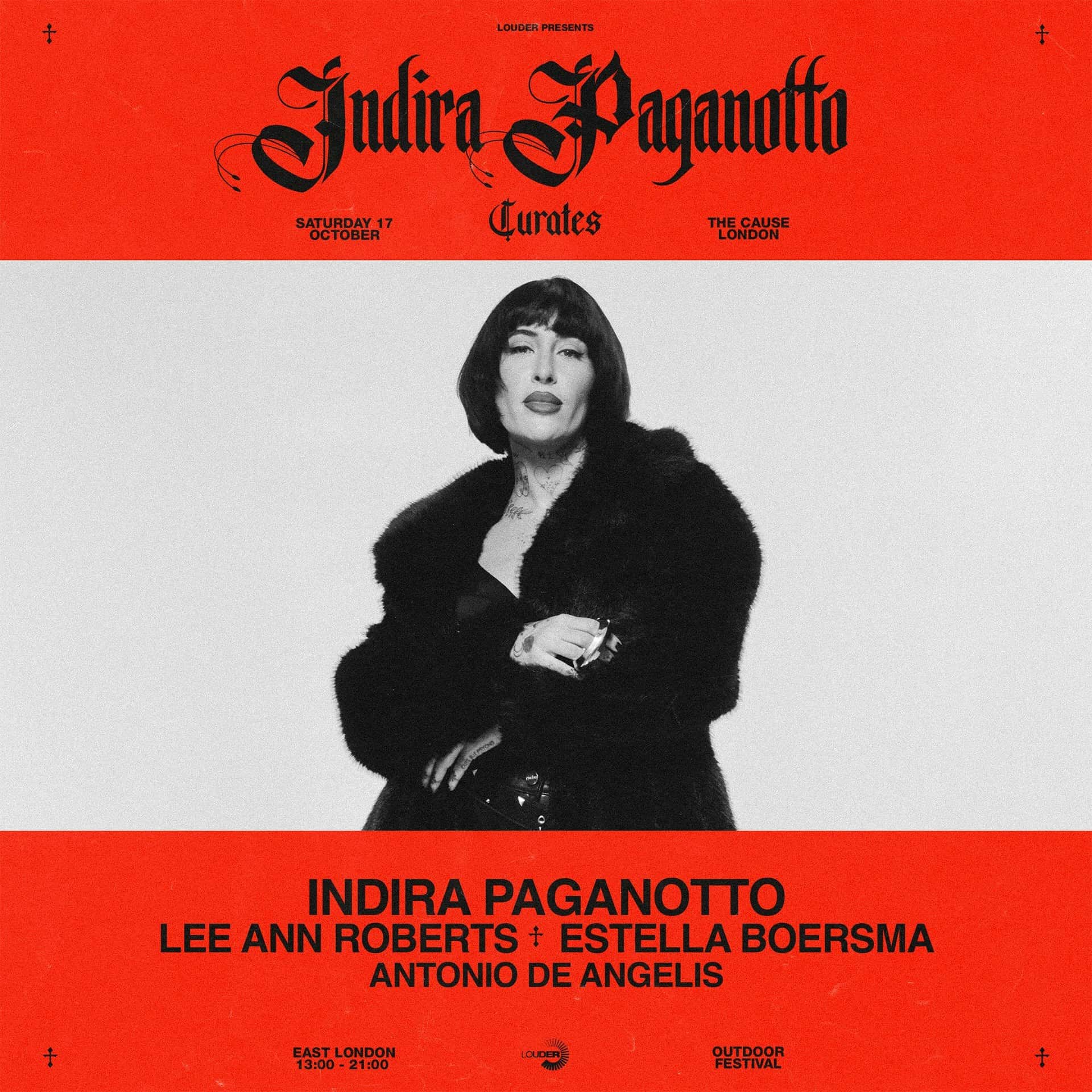 Flyer of Indira Paganotto Curates