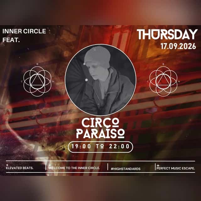 Flyer of Inner Circle feat. Circo Paraíso