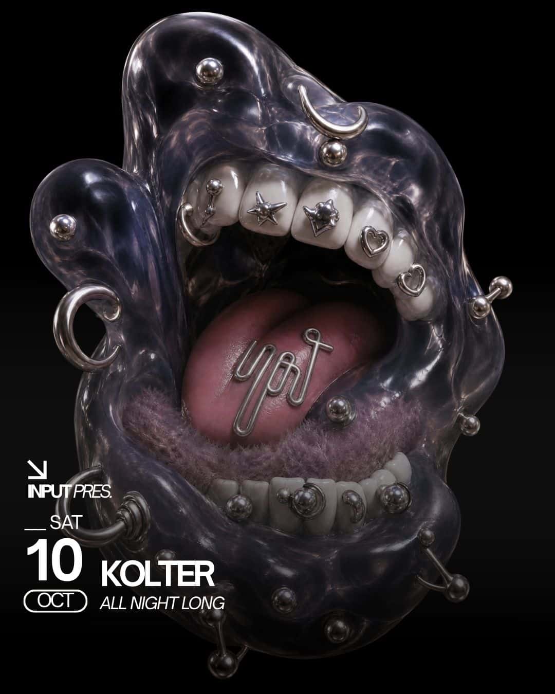 Cartel de INPUT PRES. KOLTER ALL NIGHT LONG