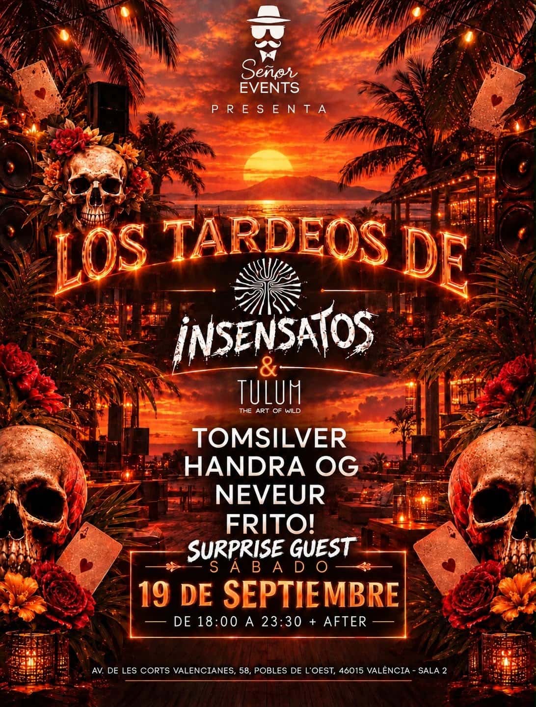 Flyer de INSENSATOS TARDEO | SALA 2