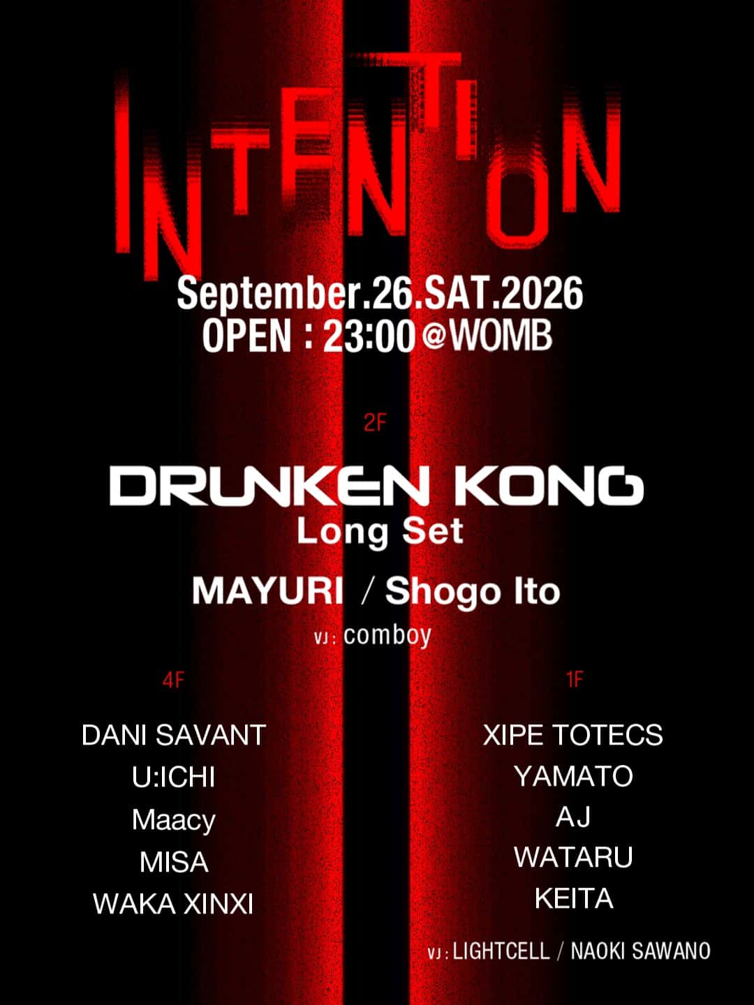 Flyer de INTENTION