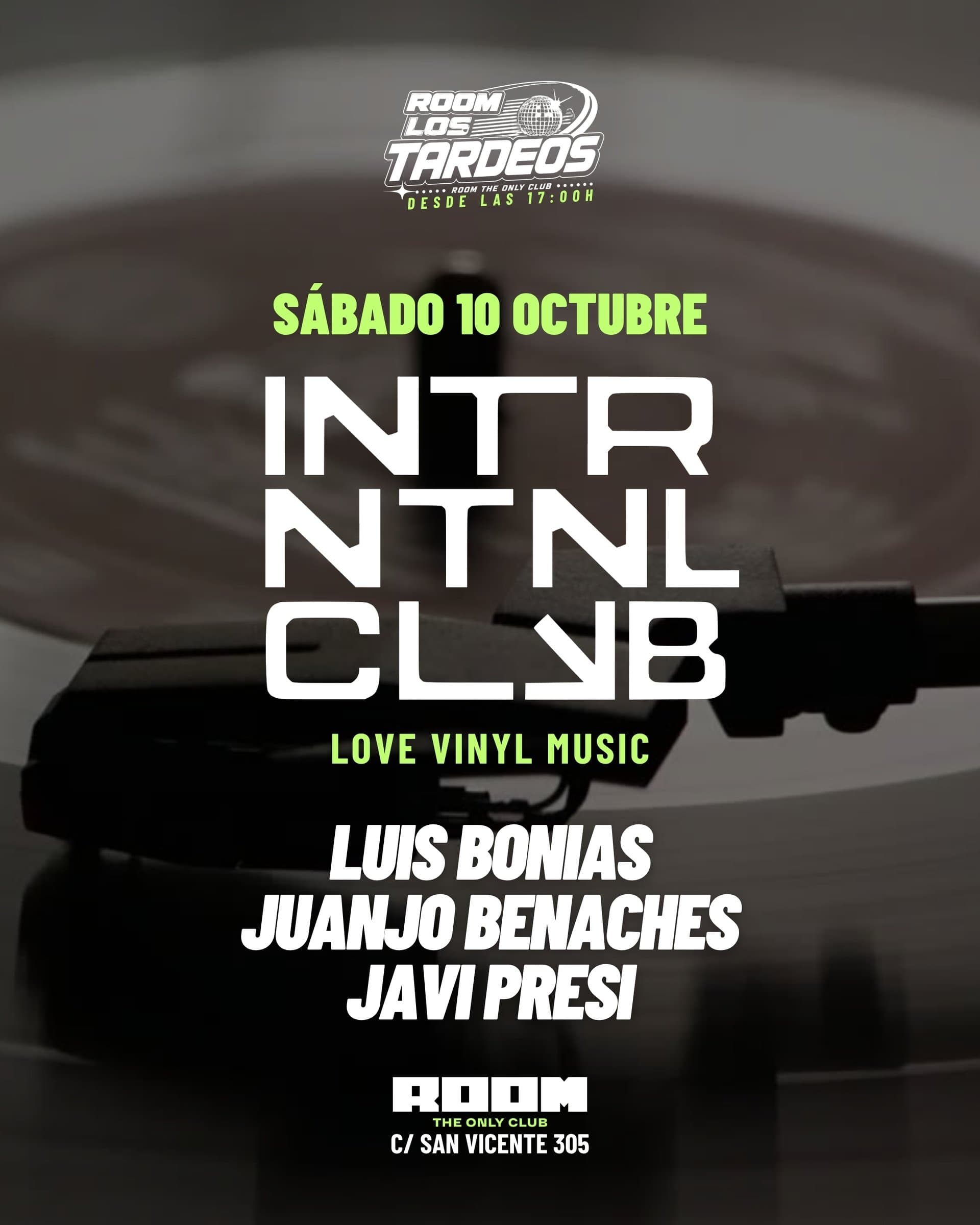 INTERNATIONAL CLUB LUIS BONIAS+JUANJO BENACHES+JAVI PRESI-WARM UP GABI MARTIN ROOM
