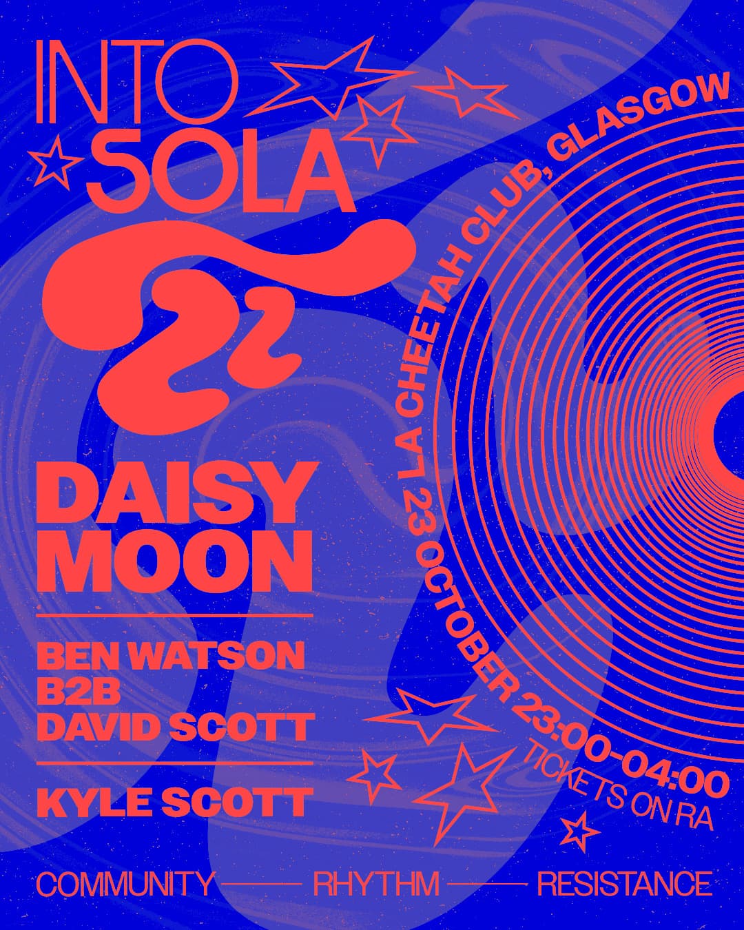 INTO SOLA invites: Daisy Moon (Glasgow Debut), David Scott & Ben Watson, Kyle Scott
