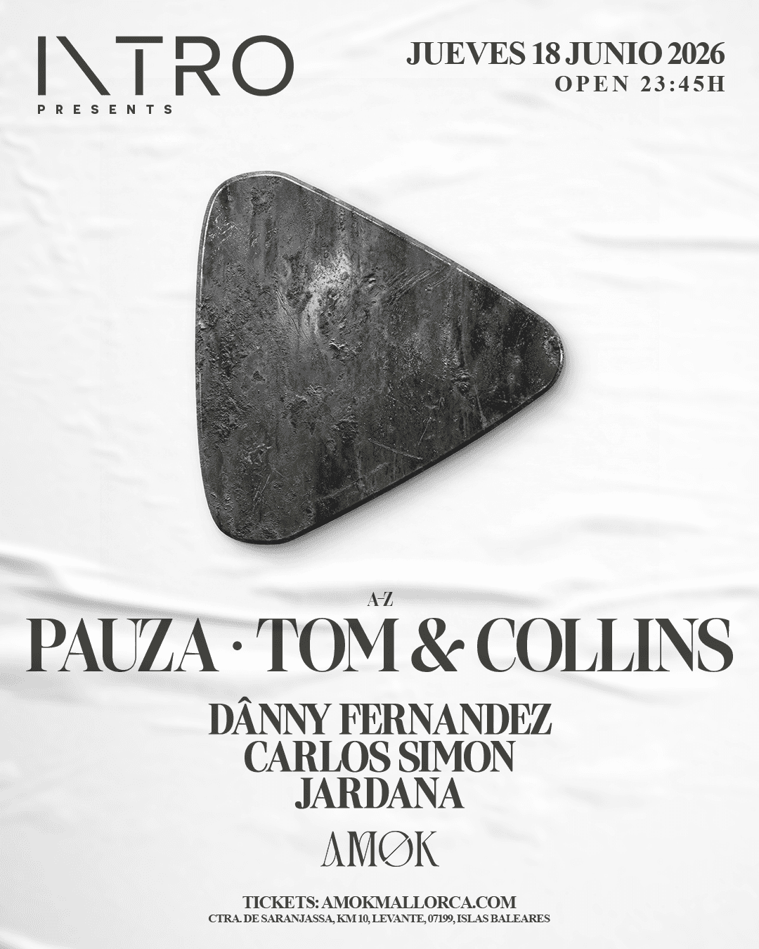 Cartel de Intro presents: Pauza - Tom & Collins