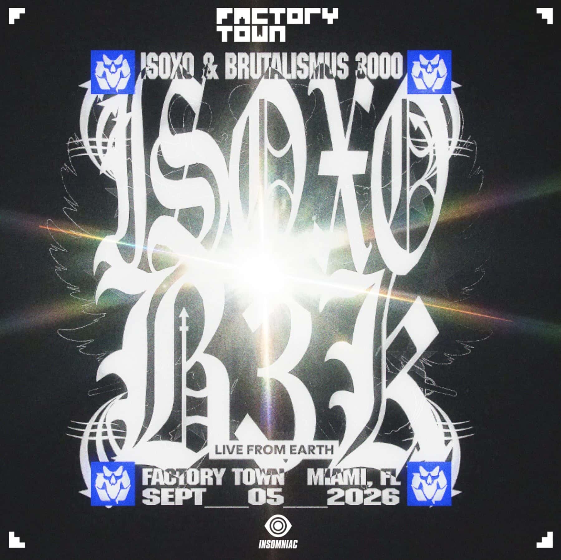 Cartel de ISOxo & Brutalismus 3000