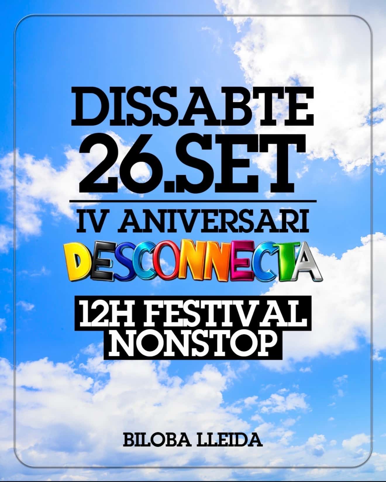 Flyer of IV Aniversari Desconnecta