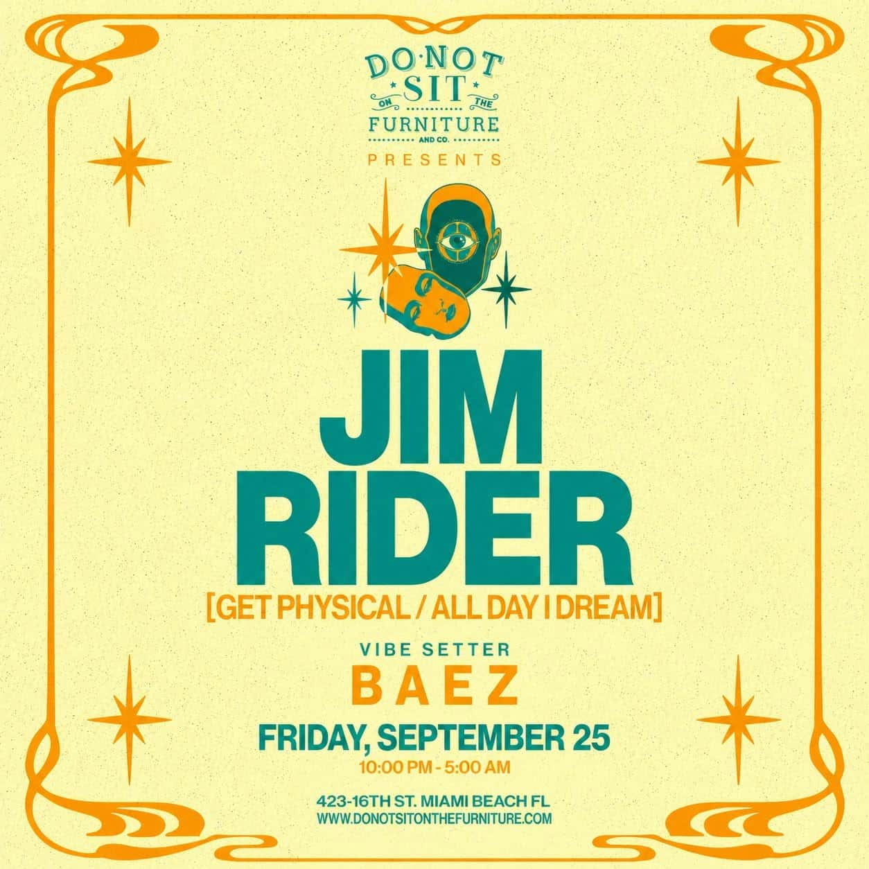 Flyer of Jim Rider