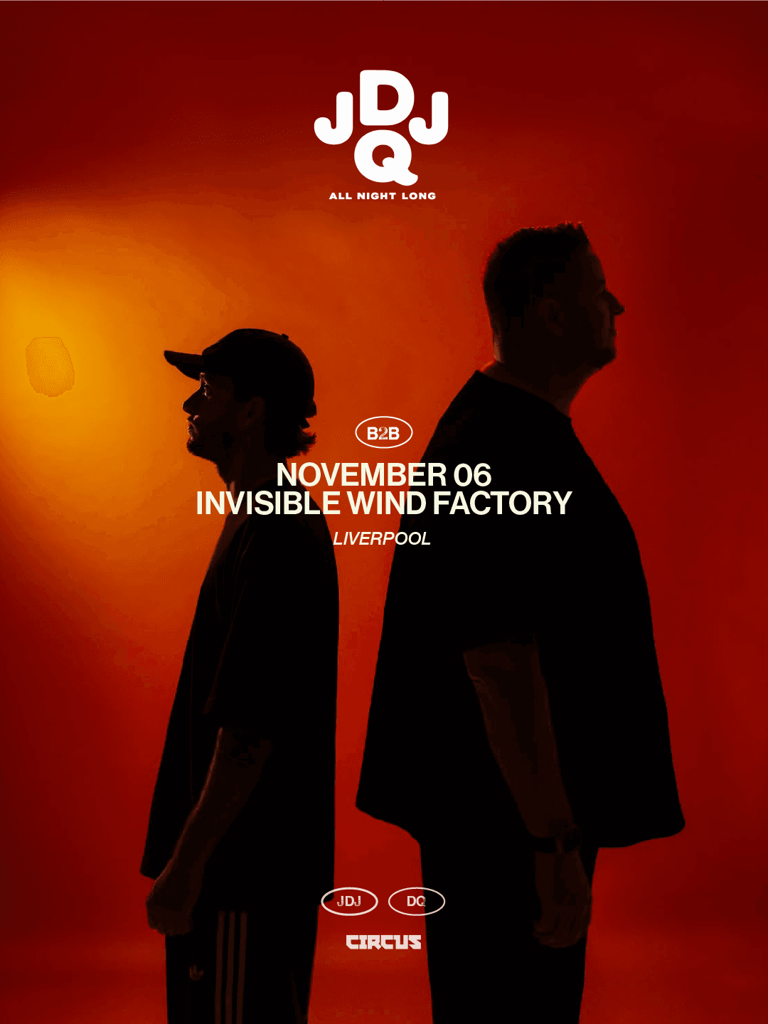 Job De Jong & Dennis Quin - All Night Long - Invisible Wind Factory, Liverpool