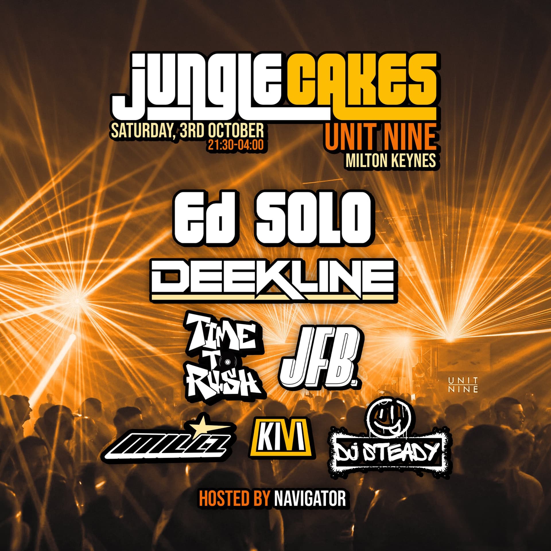 Jungle Cakes Milton Keynes - Ed Solo, Deekline & More