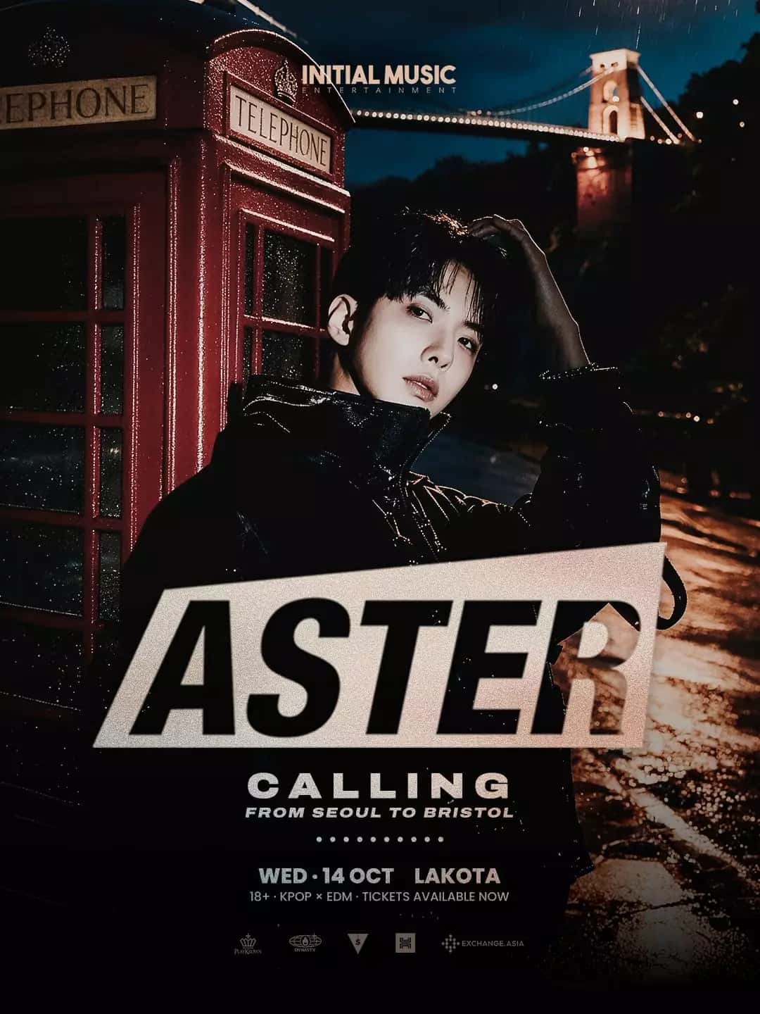 Flyer of K POP MEET EDM with ASTER
