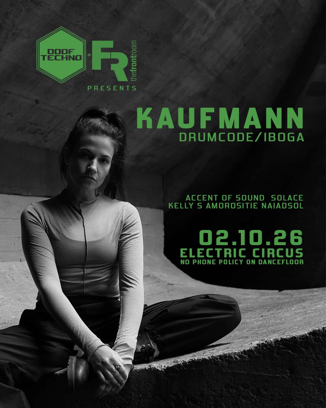 Flyer of Kaufmann • Electric Circus • 2nd October
